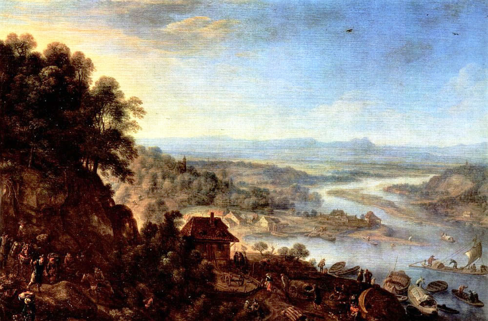 rhine mountains with view